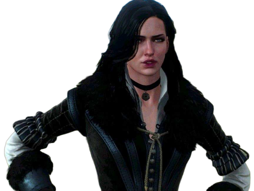 yennefer de vengerberg yen yenna magicienne the witcher jeux femme cheveux-noirs yeux-violets