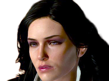 yennefer de vengerberg yen yenna magicienne the witcher jeux femme cheveux-noirs yeux-violets