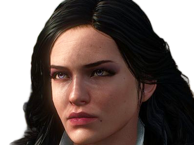 yennefer de vengerberg yen yenna magicienne the witcher jeux femme cheveux-noirs yeux-violets