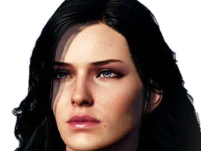 yennefer de vengerberg yen yenna magicienne the witcher jeux femme cheveux-noirs yeux-violets