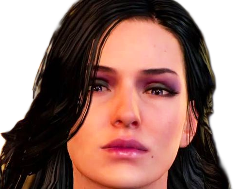 yennefer de vengerberg yen yenna magicienne the witcher jeux femme cheveux-noirs yeux-violets