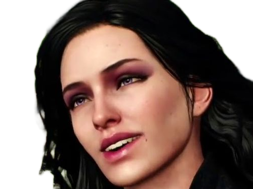 yennefer de vengerberg yen yenna magicienne the witcher jeux femme cheveux-noirs yeux-violets
