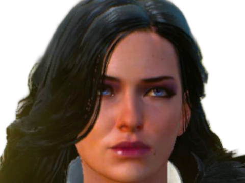 yennefer de vengerberg yen yenna magicienne the witcher jeux femme cheveux-noirs yeux-violets