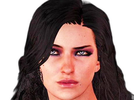 yennefer de vengerberg yen yenna magicienne the witcher jeux femme cheveux-noirs yeux-violets