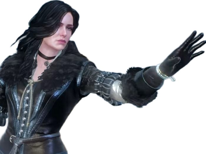 yennefer de vengerberg yen yenna magicienne the witcher jeux femme cheveux-noirs yeux-violets