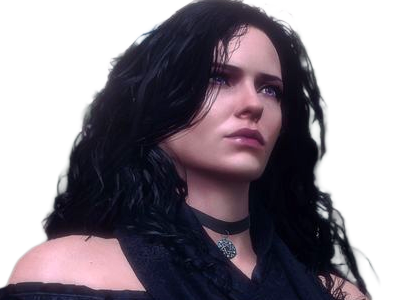 yennefer de vengerberg yen yenna magicienne the witcher jeux femme cheveux-noirs yeux-violets