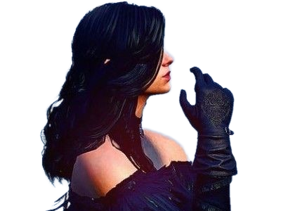 yennefer de vengerberg yen yenna magicienne the witcher jeux femme cheveux-noirs yeux-violets