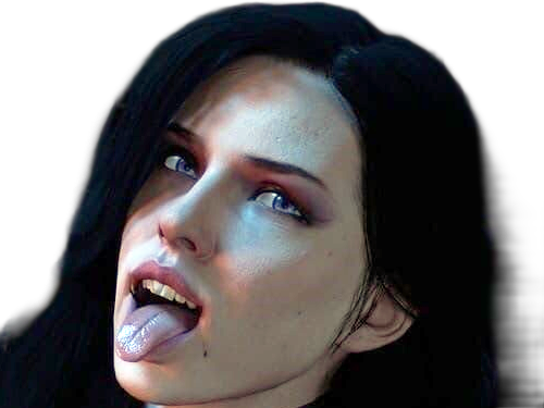 yennefer de vengerberg yen yenna magicienne the witcher jeux femme cheveux-noirs yeux-violets