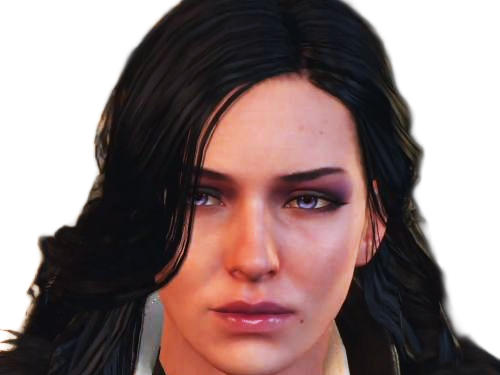 yennefer de vengerberg yen yenna magicienne the witcher jeux femme cheveux-noirs yeux-violets