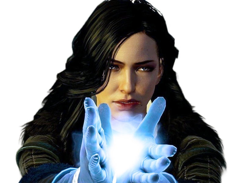 yennefer de vengerberg yen yenna magicienne the witcher jeux femme cheveux-noirs yeux-violets