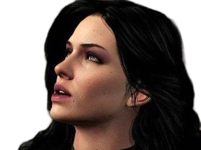 yennefer de vengerberg yen yenna magicienne the witcher jeux femme cheveux-noirs yeux-violets