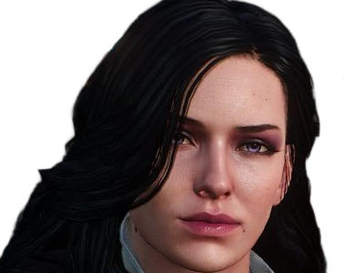 yennefer de vengerberg yen yenna magicienne the witcher jeux femme cheveux-noirs yeux-violets