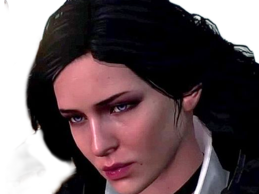 yennefer de vengerberg yen yenna magicienne the witcher jeux femme cheveux-noirs yeux-violets