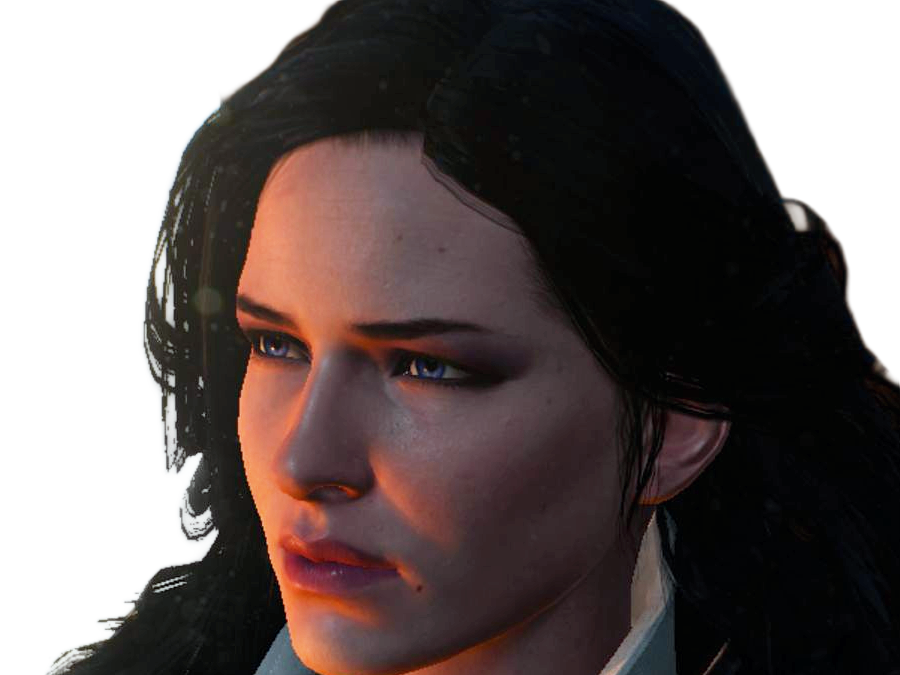 yennefer de vengerberg yen yenna magicienne the witcher jeux femme cheveux-noirs yeux-violets