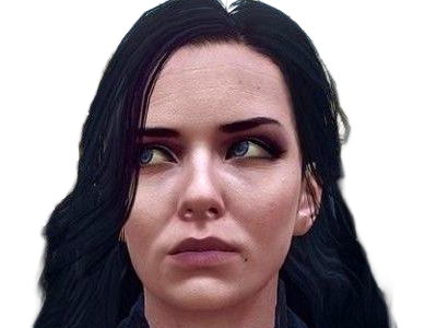 yennefer de vengerberg yen yenna magicienne the witcher jeux femme cheveux-noirs yeux-violets