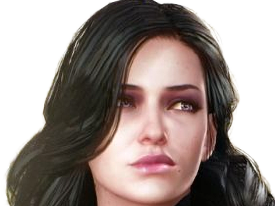 yennefer de vengerberg yen yenna magicienne the witcher jeux femme cheveux-noirs yeux-violets