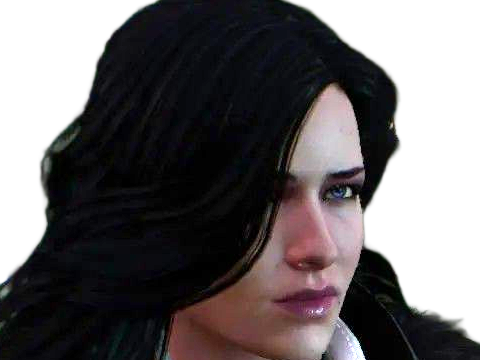yennefer de vengerberg yen yenna magicienne the witcher jeux femme cheveux-noirs yeux-violets