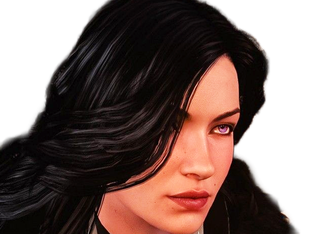 yennefer de vengerberg yen yenna magicienne the witcher jeux femme cheveux-noirs yeux-violets