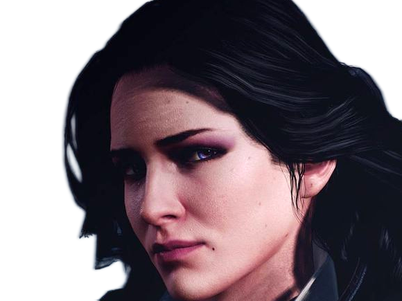 yennefer de vengerberg yen yenna magicienne the witcher jeux femme cheveux-noirs yeux-violets