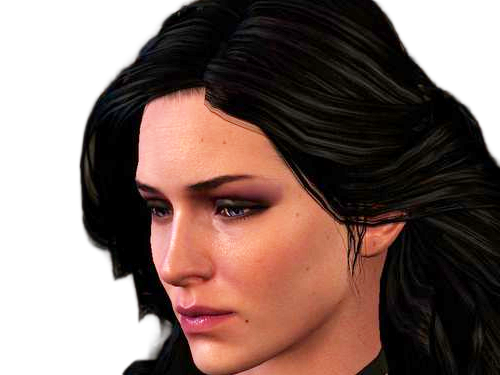 yennefer de vengerberg yen yenna magicienne the witcher jeux femme cheveux-noirs yeux-violets