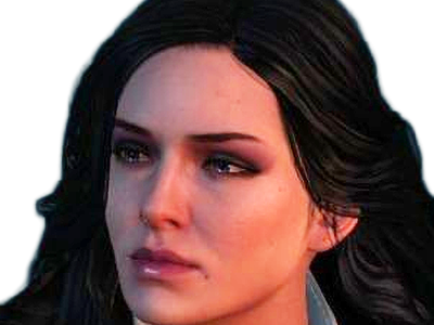 yennefer de vengerberg yen yenna magicienne the witcher jeux femme cheveux-noirs yeux-violets