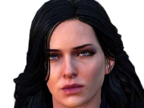 yennefer de vengerberg yen yenna magicienne the witcher jeux femme cheveux-noirs yeux-violets