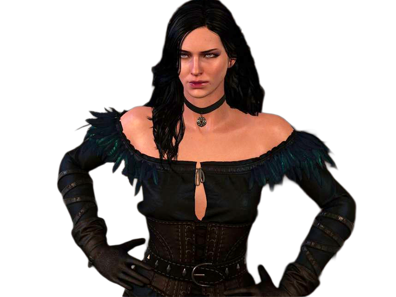 yennefer de vengerberg yen yenna magicienne the witcher jeux femme cheveux-noirs yeux-violets