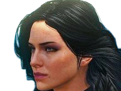 yennefer de vengerberg yen yenna magicienne the witcher jeux femme cheveux-noirs yeux-violets