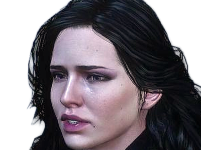yennefer de vengerberg yen yenna magicienne the witcher jeux femme cheveux-noirs yeux-violets