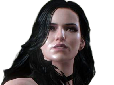 yennefer de vengerberg yen yenna magicienne the witcher jeux femme cheveux-noirs yeux-violets