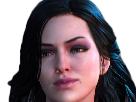 yennefer de vengerberg yen yenna magicienne the witcher jeux femme cheveux-noirs yeux-violets