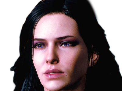 yennefer de vengerberg yen yenna magicienne the witcher jeux femme cheveux-noirs yeux-violets