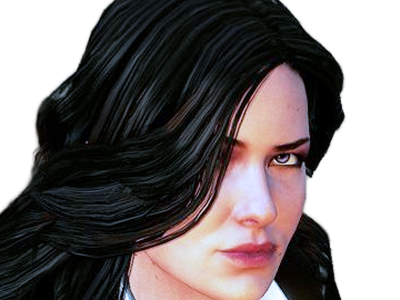 yennefer de vengerberg yen yenna magicienne the witcher jeux femme cheveux-noirs yeux-violets
