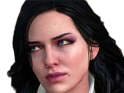 yennefer de vengerberg yen yenna magicienne the witcher jeux femme cheveux-noirs yeux-violets