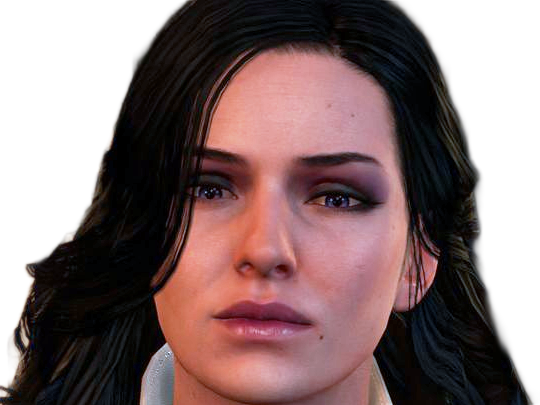 yennefer de vengerberg yen yenna magicienne the witcher jeux femme cheveux-noirs yeux-violets