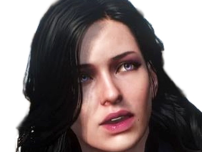 yennefer de vengerberg yen yenna magicienne the witcher jeux femme cheveux-noirs yeux-violets
