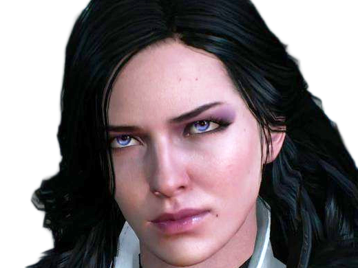 yennefer de vengerberg yen yenna magicienne the witcher jeux femme cheveux-noirs yeux-violets