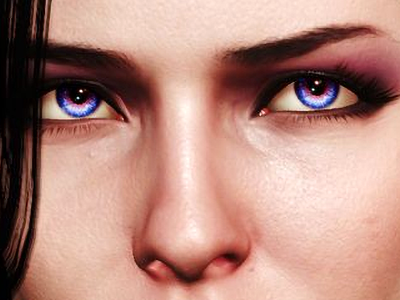 yennefer de vengerberg yen yenna magicienne the witcher jeux femme cheveux-noirs yeux-violets