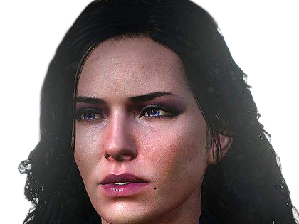 yennefer de vengerberg yen yenna magicienne the witcher jeux femme cheveux-noirs yeux-violets