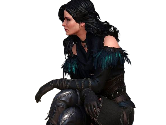yennefer de vengerberg yen yenna magicienne the witcher jeux femme cheveux-noirs yeux-violets