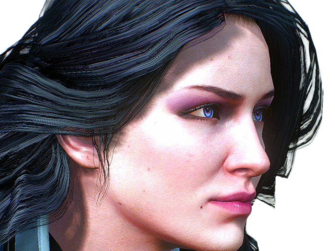 yennefer de vengerberg yen yenna magicienne the witcher jeux femme cheveux-noirs yeux-violets