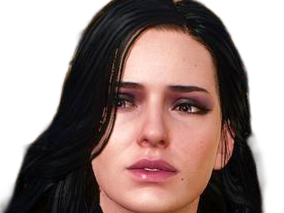 yennefer de vengerberg yen yenna magicienne the witcher jeux femme cheveux-noirs yeux-violets