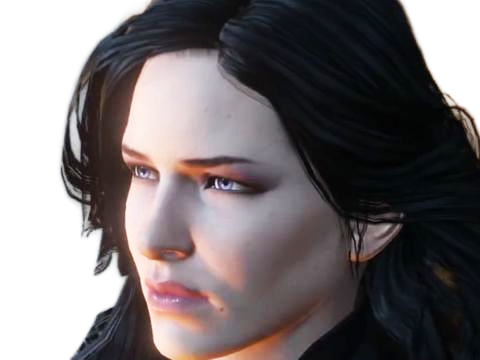 yennefer de vengerberg yen yenna magicienne the witcher jeux femme cheveux-noirs yeux-violets