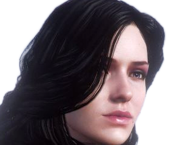 yennefer de vengerberg yen yenna magicienne the witcher jeux femme cheveux-noirs yeux-violets