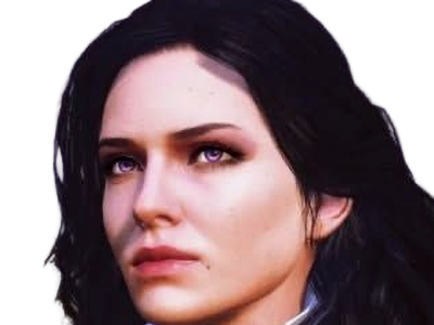 yennefer de vengerberg yen yenna magicienne the witcher jeux femme cheveux-noirs yeux-violets