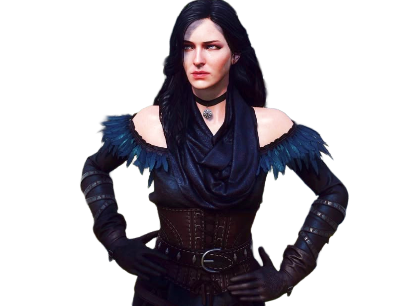 yennefer de vengerberg yen yenna magicienne the witcher jeux femme cheveux-noirs yeux-violets