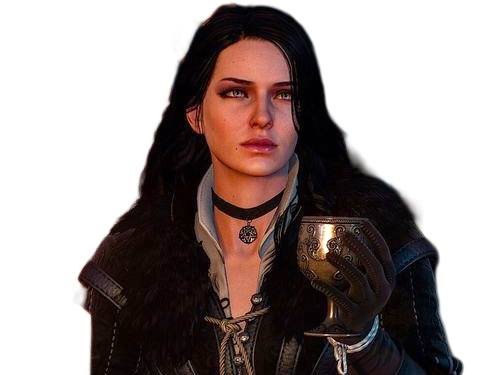 yennefer de vengerberg yen yenna magicienne the witcher jeux femme cheveux-noirs yeux-violets
