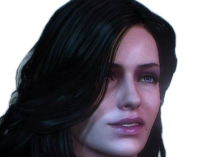 yennefer de vengerberg yen yenna magicienne the witcher jeux femme cheveux-noirs yeux-violets