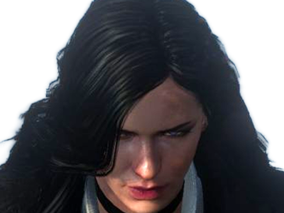 yennefer de vengerberg yen yenna magicienne the witcher jeux femme cheveux-noirs yeux-violets