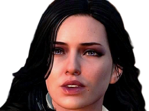 yennefer de vengerberg yen yenna magicienne the witcher jeux femme cheveux-noirs yeux-violets
